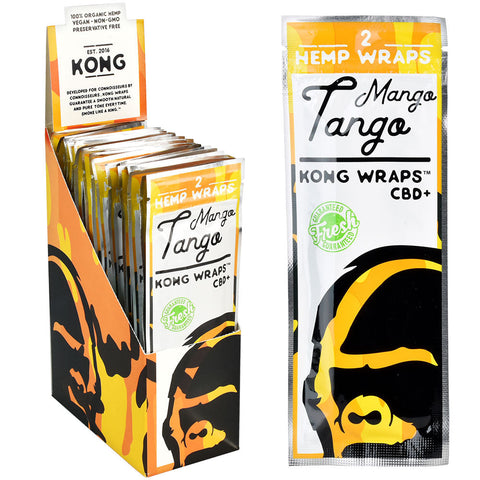25PC DISP- Kong Organic Hemp Wraps - 2pk