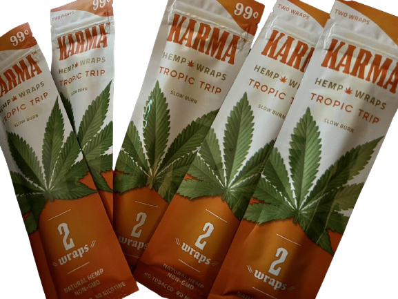 Karma Hemp Organic Natural 2 Wraps Per Pack Tropic Trip Flavor (5 Count)