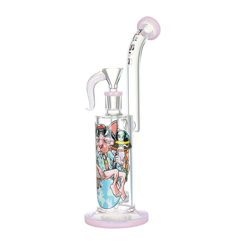 Pulsar Chill Cat Artist Series Rig-Style Water Pipe - 10.5" / 14mm F
