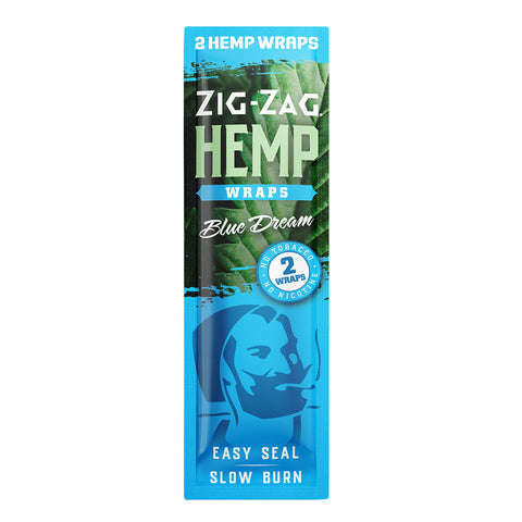 25PC DISPLAY - Zig Zag Hemp Wraps - 2pk