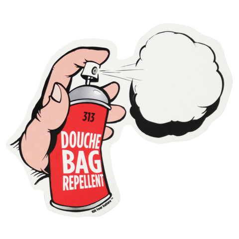 Douche Bag Repellent Sticker