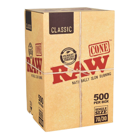 500PC - RAW Classic Cones - Single Size 70/30