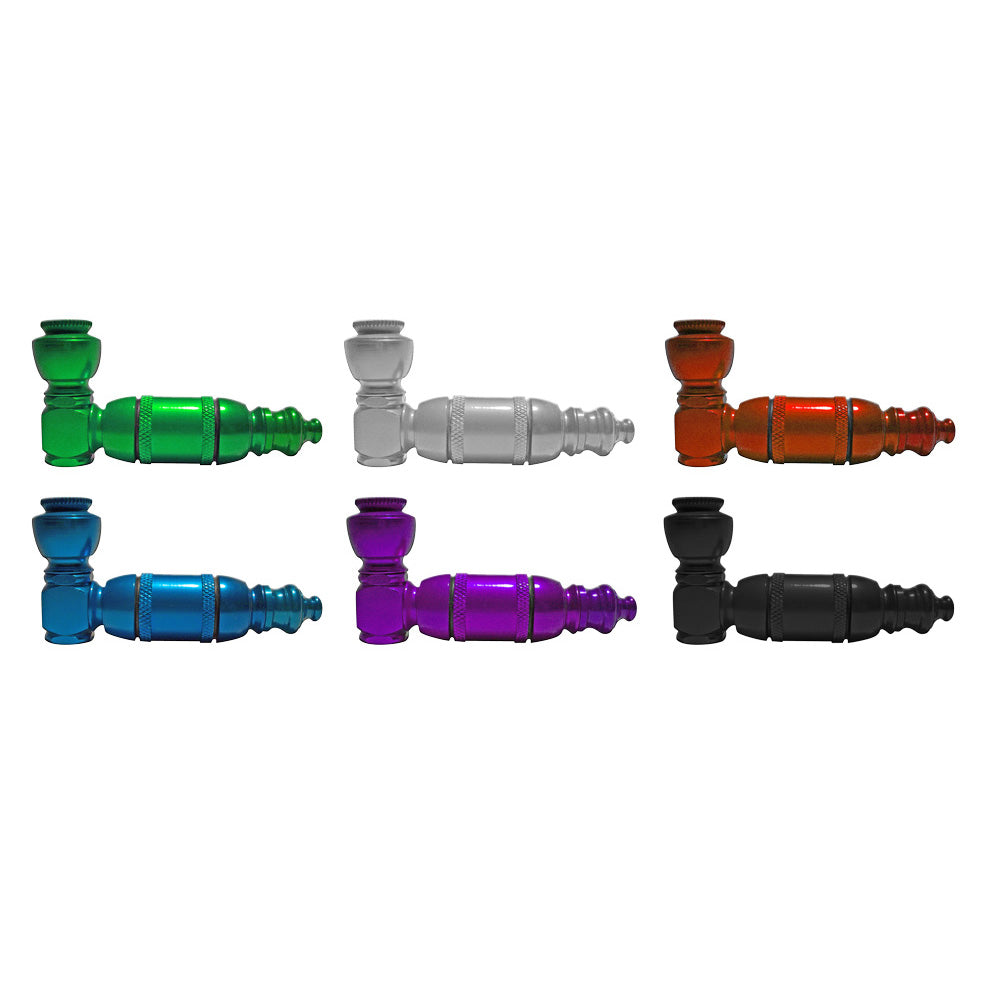 3" Aluminum Pipe w/ Lid - Colors Vary