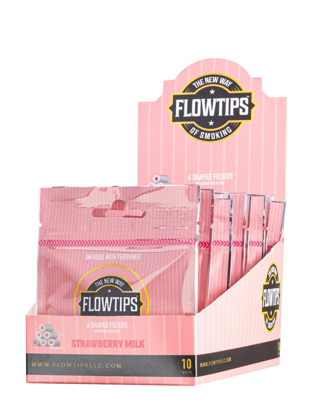 FLOWTIPS ® STRAWBERRY MILK TERPENE FILTER TIPS (10-PACK)