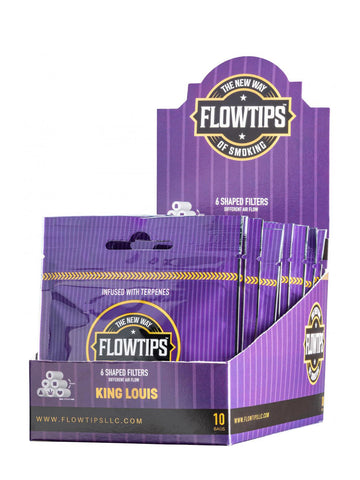 FLOWTIPS ® (BLUK) STRAWBERRY MILK, MANGO, KING LOUIS TERPENE FILTER TIPS (3x10-PACK)