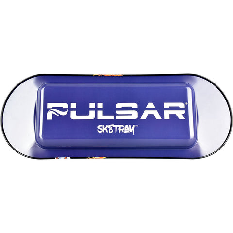 Pulsar SK8Tray Rolling Tray w/ 3D Lid - 7.25"x19.75"/Star Reacher