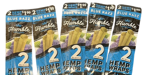 Humble Natural 2 Wraps Per Pack Blue Razz Flavor (5 Count)