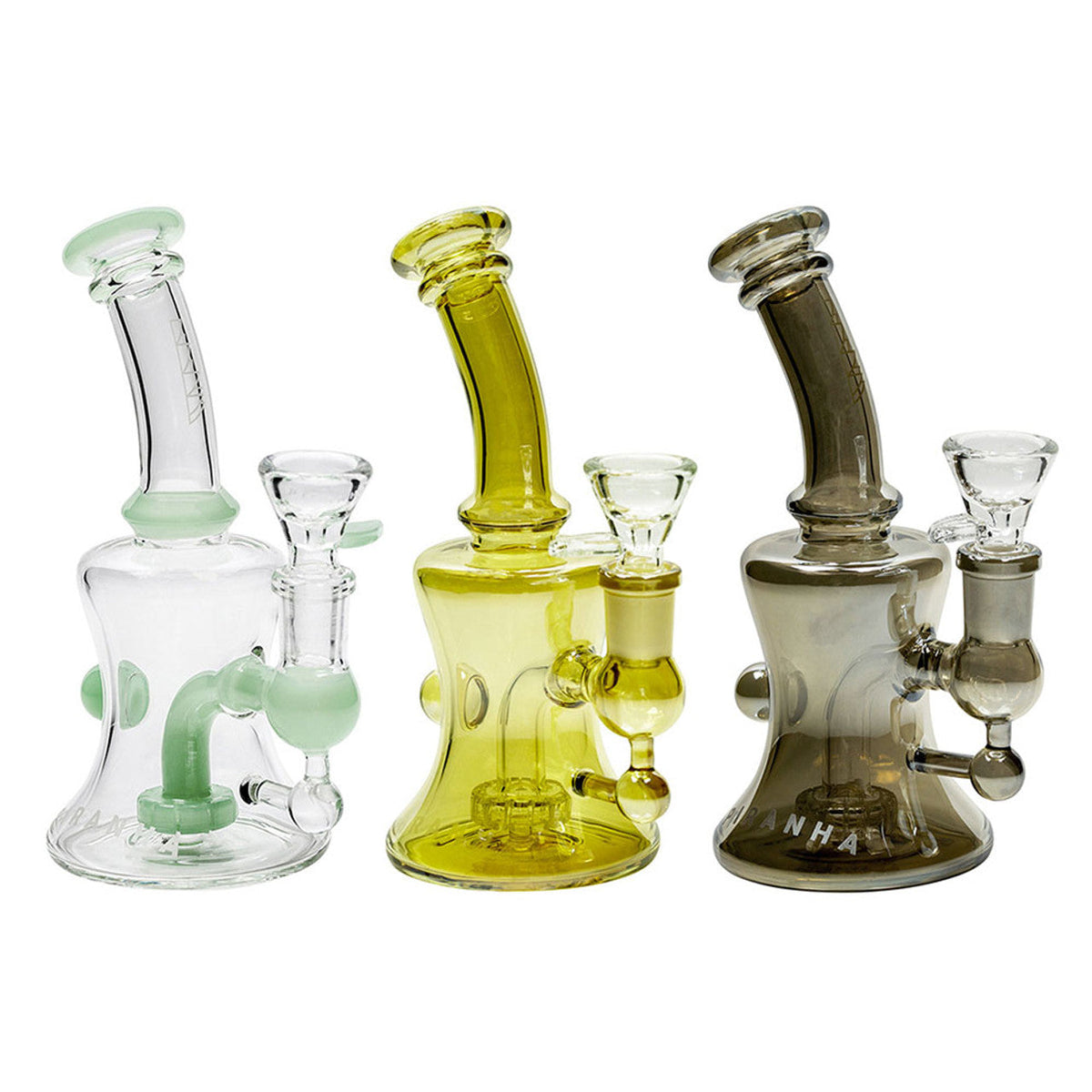 Piranah Glass 6" Hourglass Rig w/ Bowl